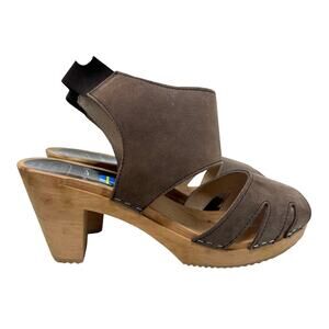 Swedish leather Clogs women's size 40 (US 9)